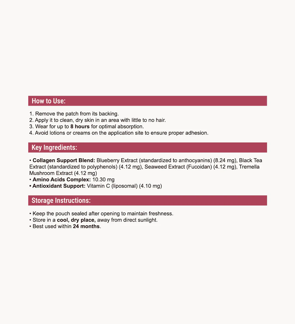 Collagen Patches – Daily Skin, Hair & Joint Support - Image 8