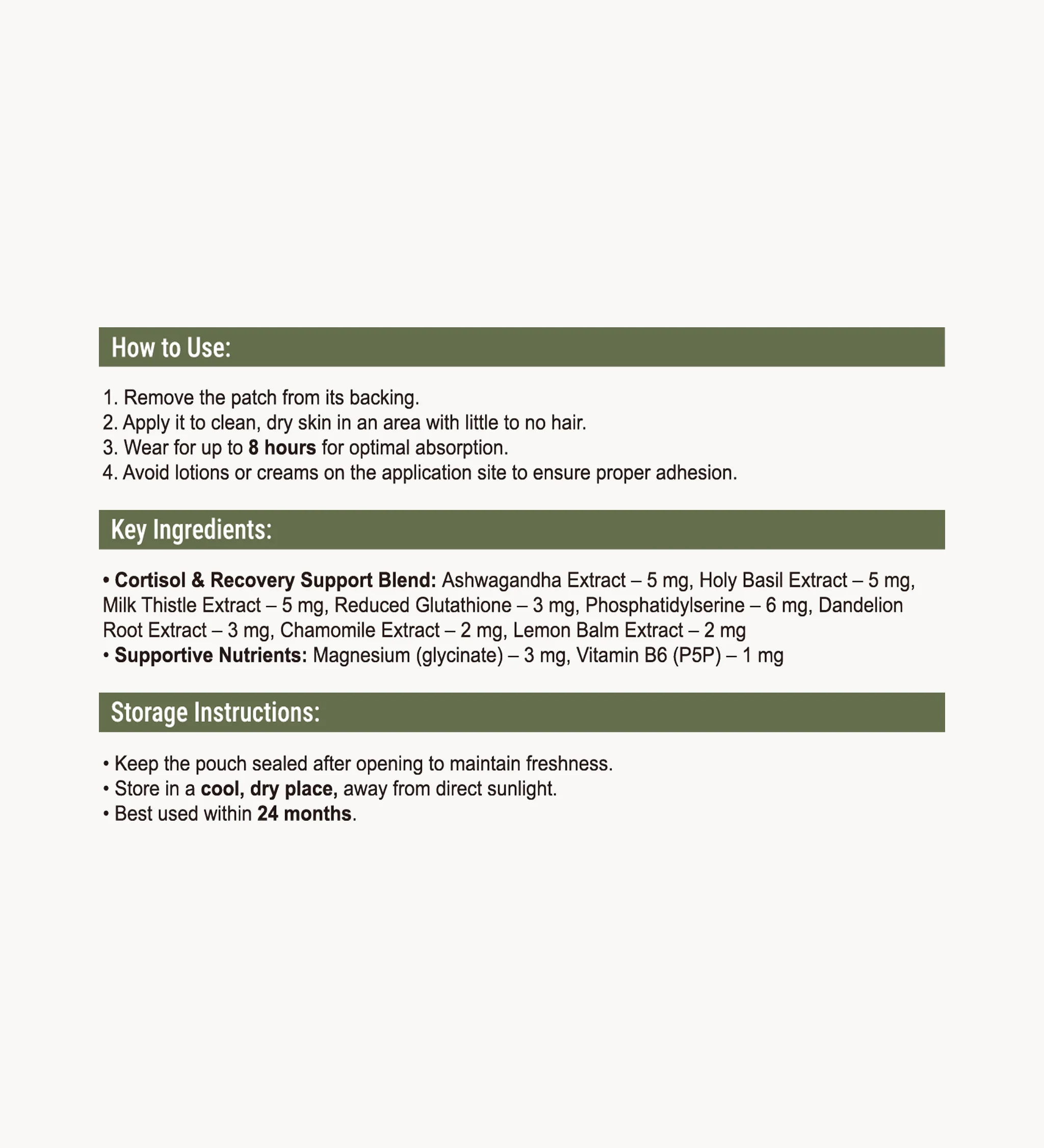 Cortisol Detox Patches * - Image 6